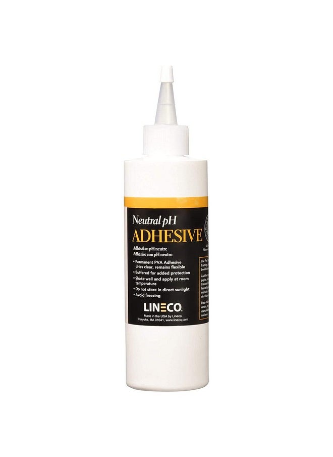 Lineco Neutral Ph Adhesive 8 Oz Acid Free All Purpose Glue Dries Clear And Remains Flexible. Used For Bookbinding And Book Repair Framing Collages Paper Art And Crafts  - Image 1