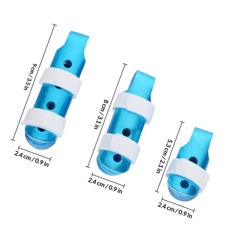 Finger Splints Set Blue S M L Fracture Support Brace Joint Dislocation Fixing Tool - Image 3