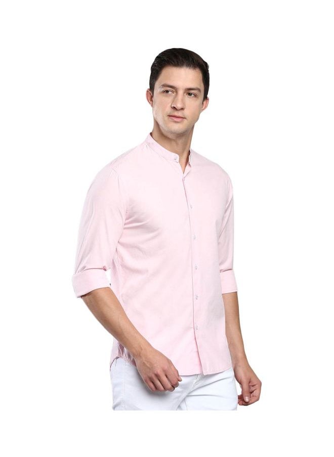 Men's Pink Slim Fit Casual Spread Shirt - pzsku/ZE604953E9602FC4023F5Z/45/_/1735037194/eb722831-61ce-465b-ac45-7c2fea9c6077