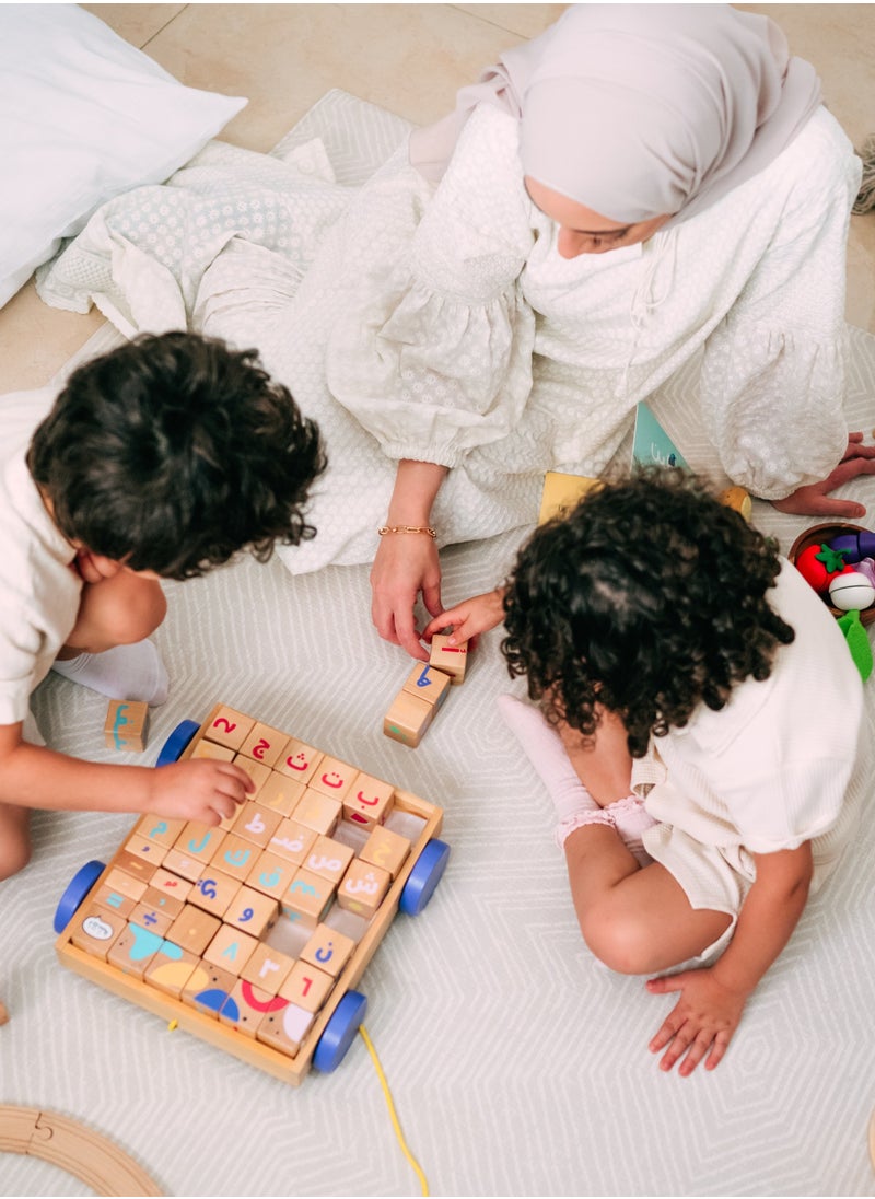 Dardasha Arabic Wooden Alphabet Cubes for Children  - Image 4