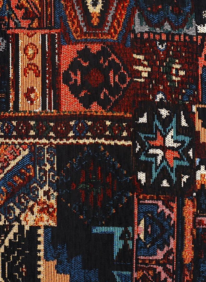 Yeiotsy Decorative Boho Throw Pillow Cover with Tassel Colorful Bohemian Tufted Pillowcase for Sofa Bed Home Decor (18 X 18 Inches, Black) - Image 4