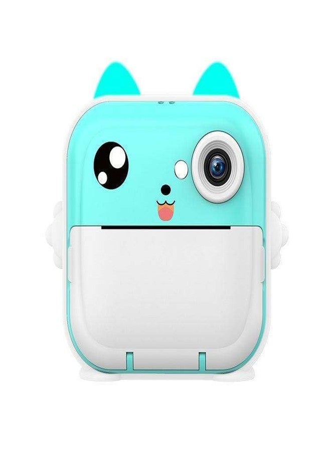 VeeDee Instant Print Camera for Kids, Christmas Birthday Gifts for Girls Boys, Digital Camera with 1080P Videos, Portable Instant Camera Printer Toy for 6+ Years Old Kids (Green Premiun Fancy) - Image 1