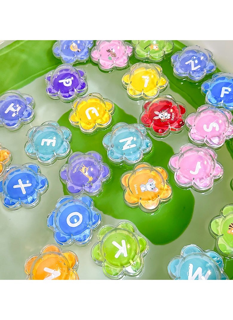 Petal floating bathtub toy, 10 piece bathtub digital set, educational water swimming pool toy learning activity, preschool shower toy gift  - Image 2