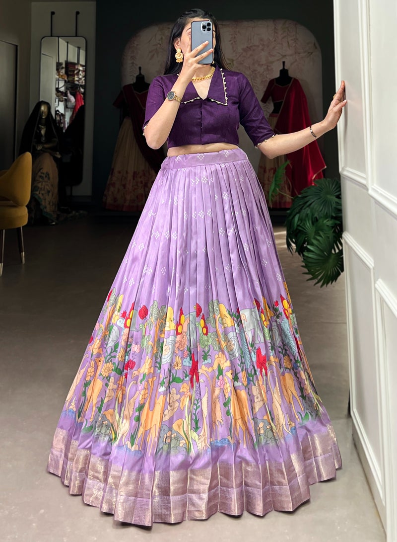 Co-ord Set Collection Purple    Lehenga & Lavender Blouse  - Image 3