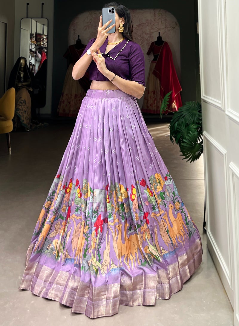 Co-ord Set Collection Purple    Lehenga & Lavender Blouse  - Image 5