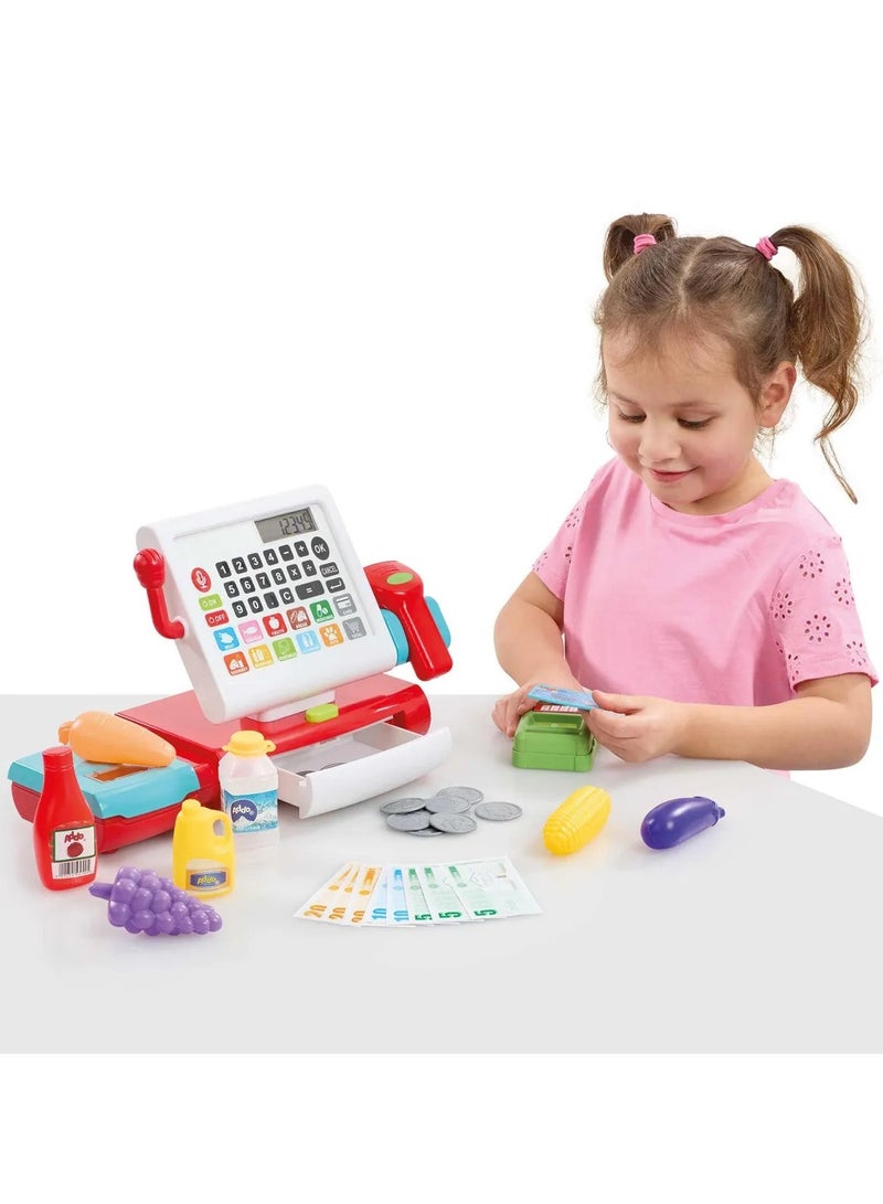 Addo Busy Me Cash Register Version 3, Battery Operated | Pretend Play | Role Play | Supermarket Shop Play | Cash Playset | Gift for Kids