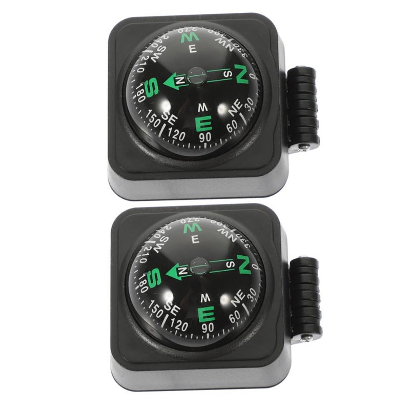 2Pcs Adjustable Ball Compass With Self Adhesive Base For Car Truck Dashboard - Image 2