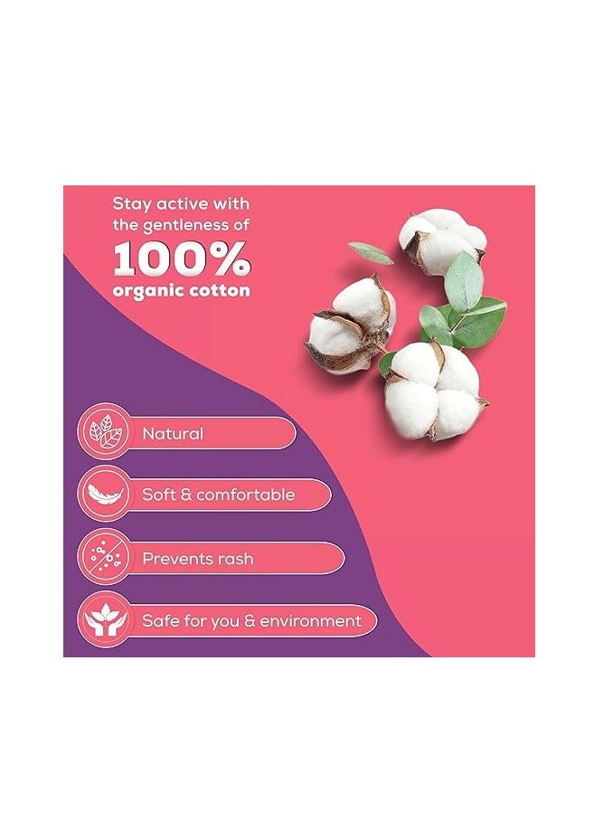 Evereve Evereve tampons, 100% Organic Cotton, For Heavy Menstrual flow, 16 pcs and Evereve Anti-Bacterial Panty Liners for Women, 180mm Length, 60 pcs COMBO  - Image 3