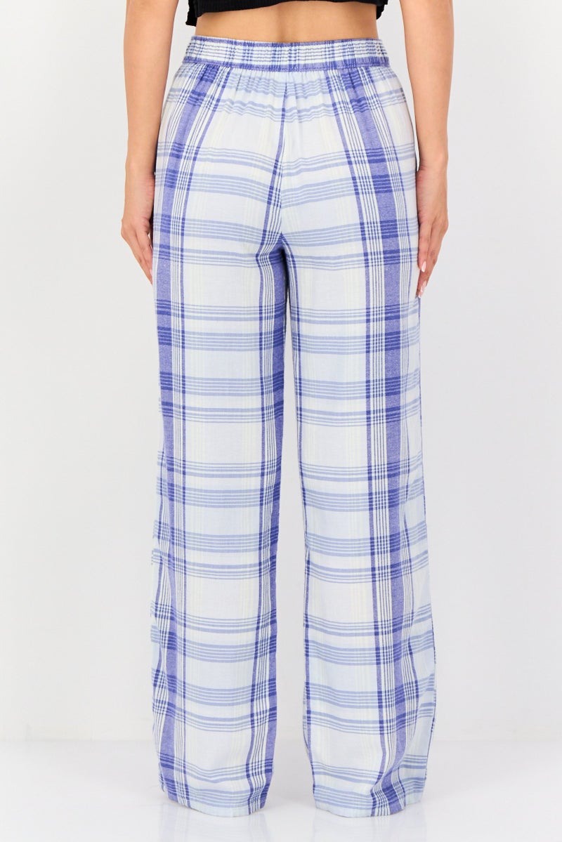 FOREVER 21 Women Plaid Sleepwear Pants, Multicolor - Image 2