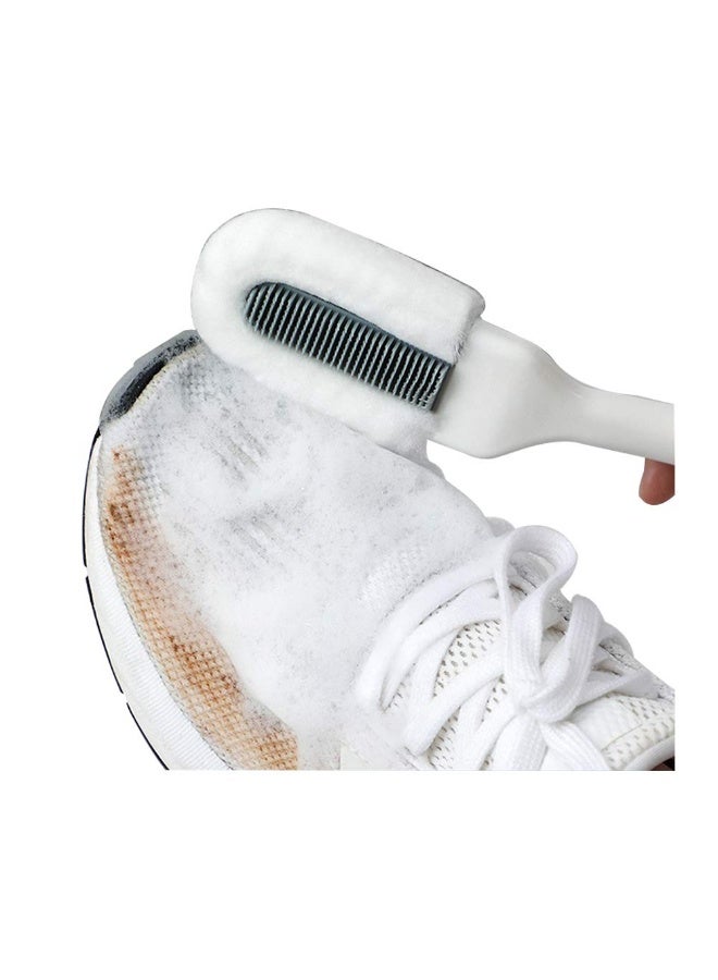 Professional Cleaning Shoe Brush, Multifunctional Long Handle Shoe Brush Cleaner, Hangable Soft Bristle Shoes Cleaning Brush (White) ﻿ - Image 1