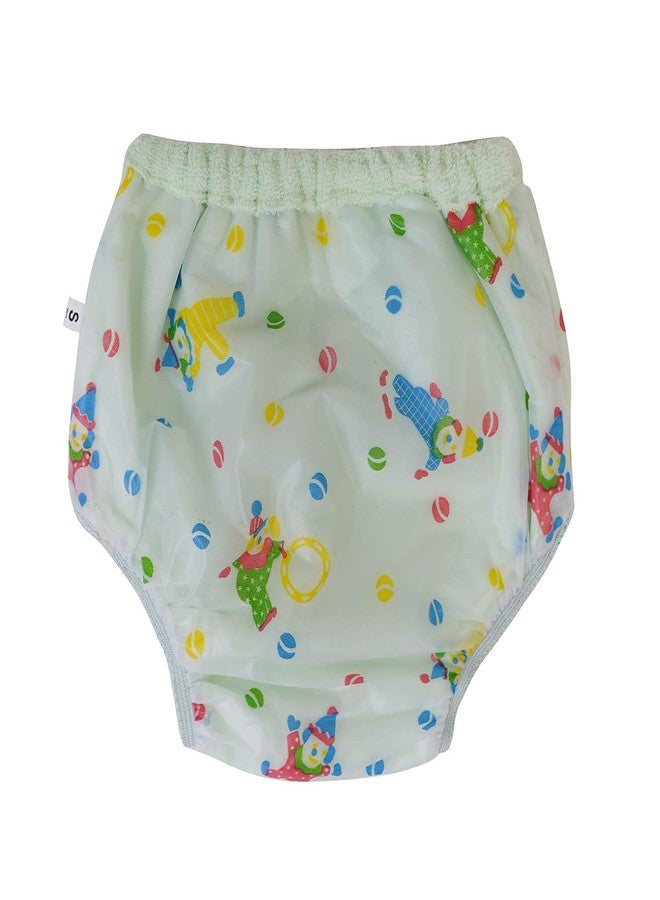 Lala Maneet Baby Panties Soft PVC Plastic Diaper Joker Panties for Baby | Washable, Reusable Printed Pants with Outer Plastic & Inner Cotton (Pack of 3, Medium, 3-6 Months) - Image 4
