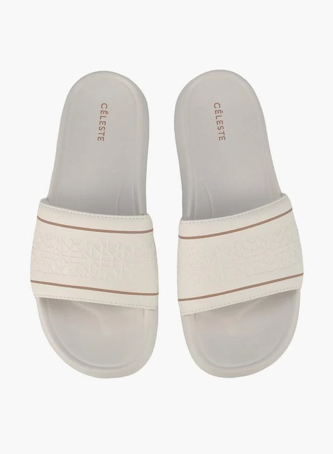 Celeste Women Embossed Slides