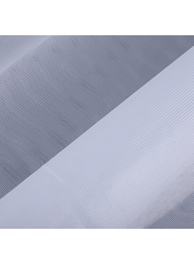 Zipper Closure Mesh Laundry Bag White - Image 4