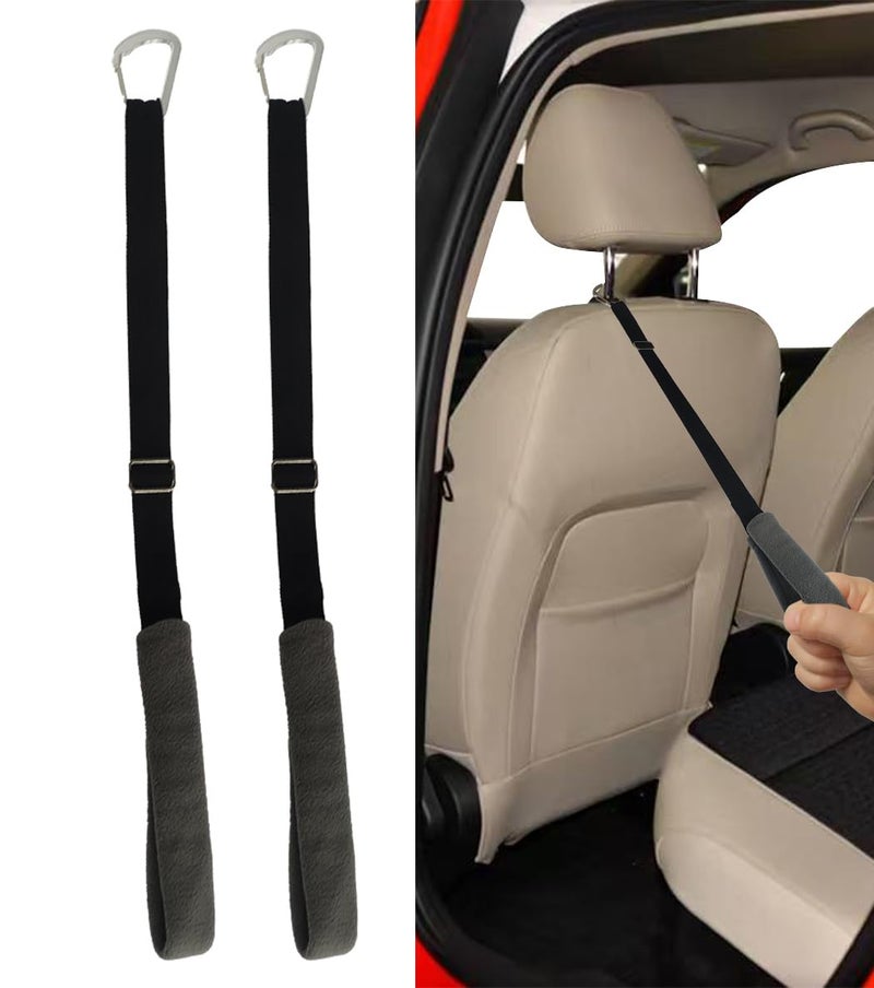 Toeloioh 2Pcs Kids Headrest Grab Handles for Children Entry and Exit The Car Kid and Elderly Long Handle Assist Grab - Image 3