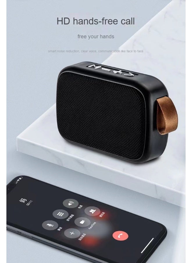 NIBEMINENT Bluetooth Speaker Large Volume Subwoofer Outdoor Portable Card Small Speaker Home Desktop Small Mini Speaker  - Image 3