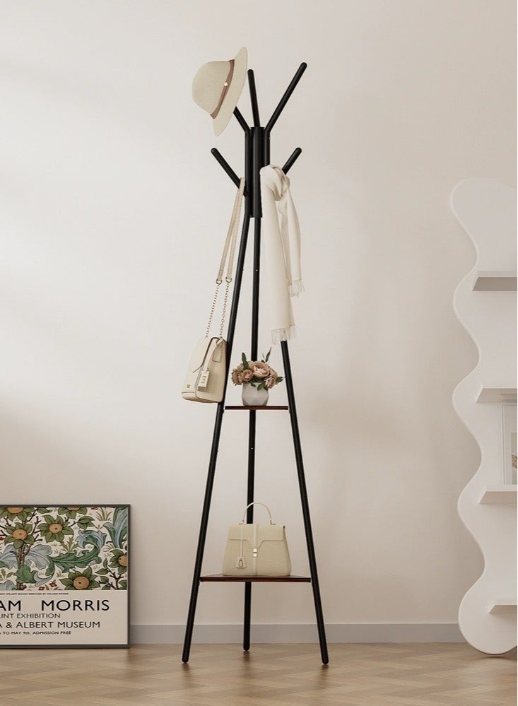 Generic Brown and black coat hanger and holder, modern design  - Image 5