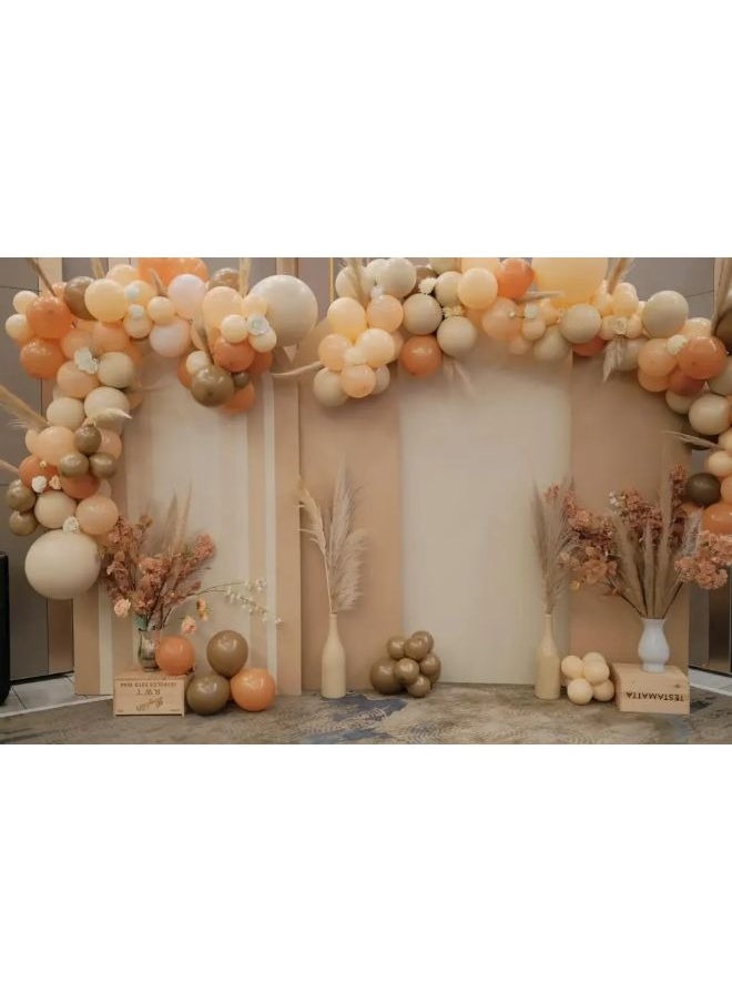 Bohemian style balloon set, with balloons of multiple sizes, with tape, suitable for Eid, party, birthday, Ramadan and other festivals