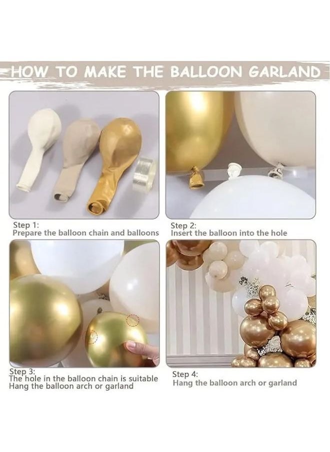 Bohemian style balloon set, with balloons of multiple sizes, with tape, suitable for Eid, party, birthday, Ramadan and other festivals