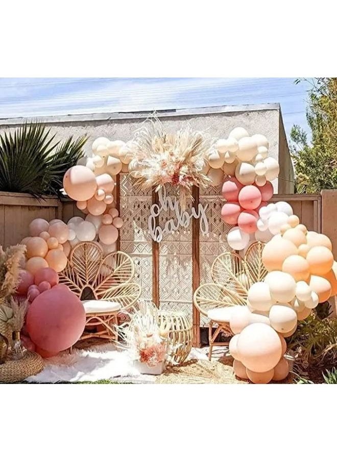 Bohemian style balloon set, with balloons of multiple sizes, with tape, suitable for Eid, party, birthday, Ramadan and other festivals
