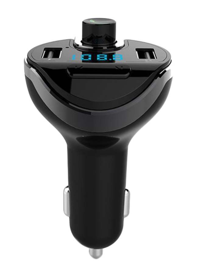 NIBEMINENT Bluetooth Wireless FM Radio Transmitter Player XD92500 Black  - Image 1