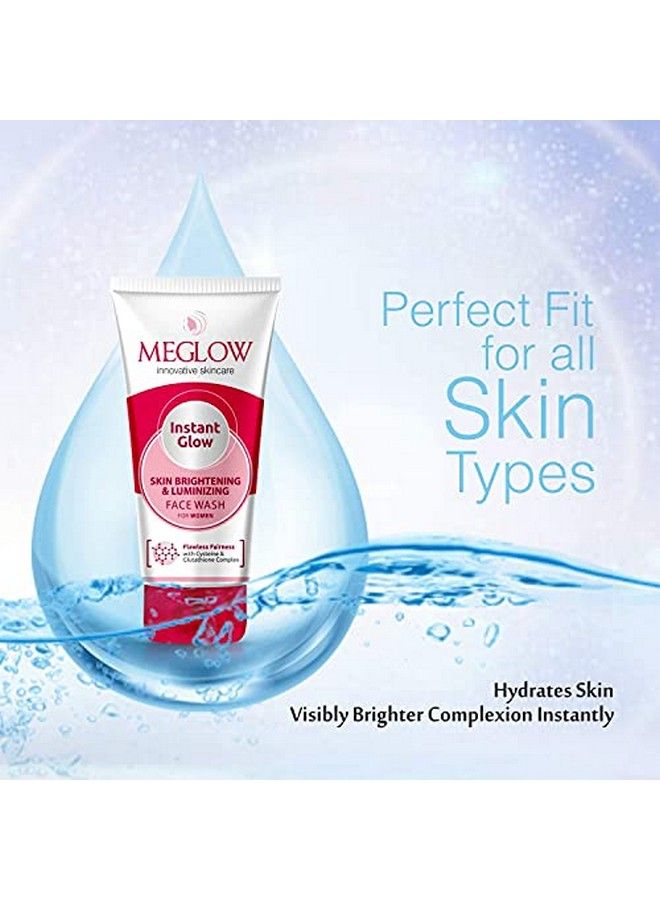 MEGLOW Instant Glow Fairness Face With Skin Brightening And Luminizing ; Helps In Removes Dark Spot; Suitable All Skin Type ; Paraben Free ; Smooth And Glowing Skin ; Daily Use For Women 70G Each Pack Of 3 - Image 5