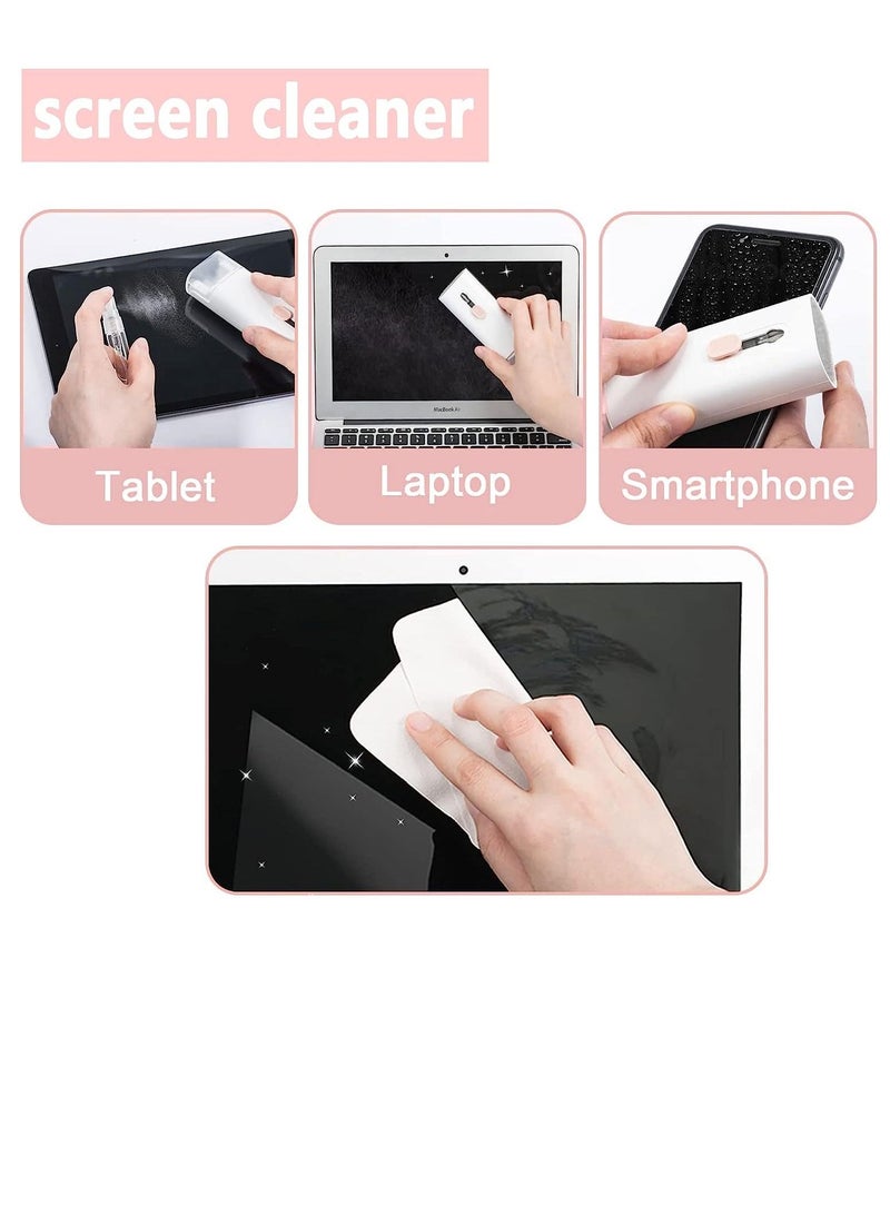 Pink 7-in 1 Laptop Screen Keyboard Earbud Cleaner Kit for Airpods Pro MacBook iPad iPhone iPod, walrfid Multi-Function Airpod Cleaning Pen Brush Tool Key Remover for PC Monitor, Phone, Computer - Image 4