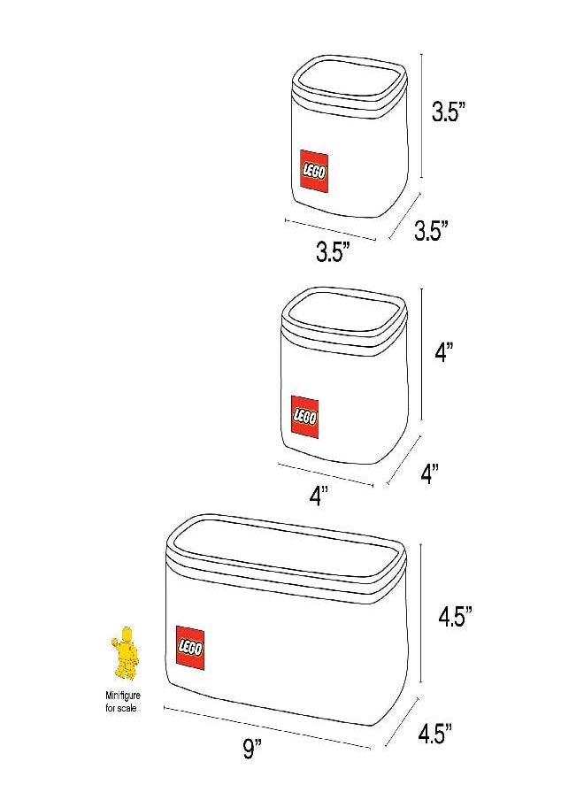 LEGO - LEGO STORAGE ORGANIZER CUBES 3-PIECE SET - Image 1