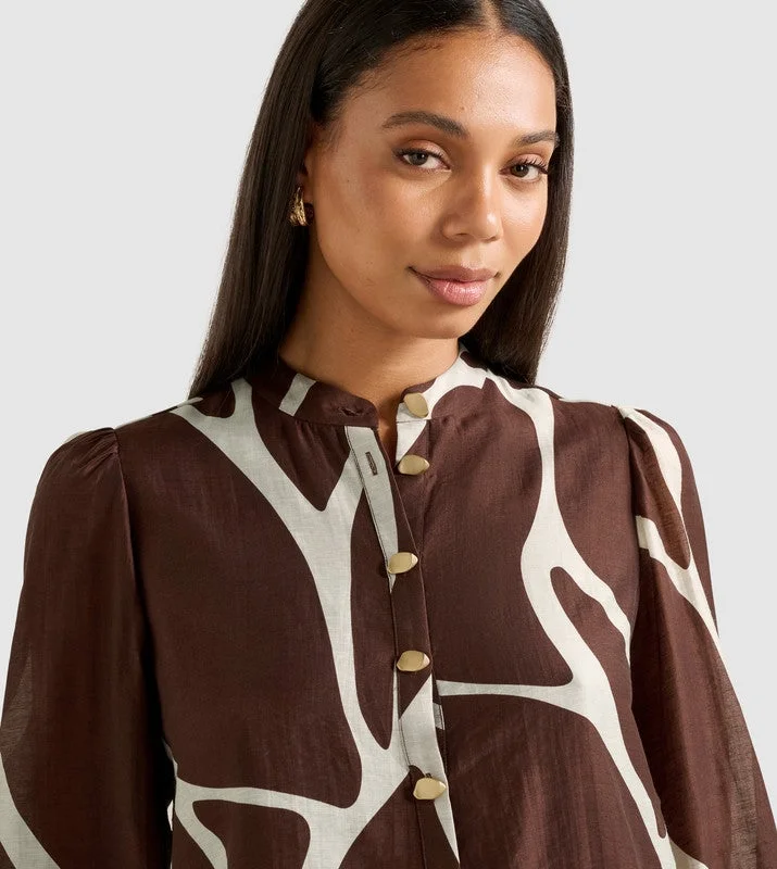 forever new  Sh13510-Multi Women's Blouse for Women | Best Price UAE