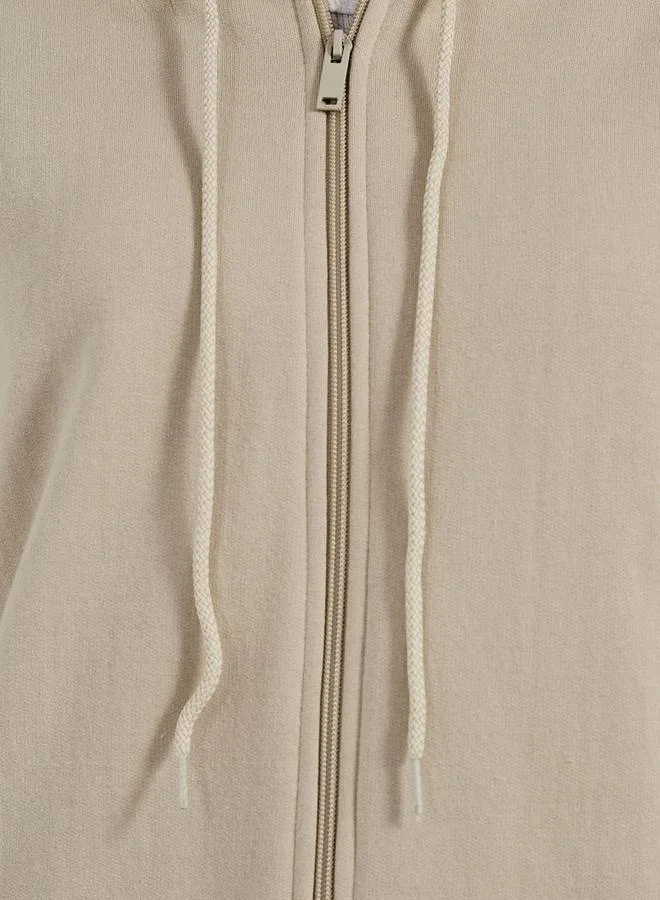 Styli  Oversized Zip Through Longline Hoodie for Women | Best Price UAE