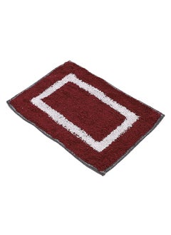Status Contract Status Contract Microfiber Soft and Super Absorbent Door Mat/Bath Mat- 38X58 CM (Maroon)  - Image 3