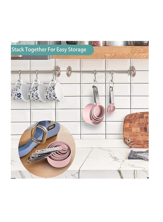 Spaceshoop Measuring Cups and Spoons Set 8 Piece with Stainless Steel Handles - Image 3