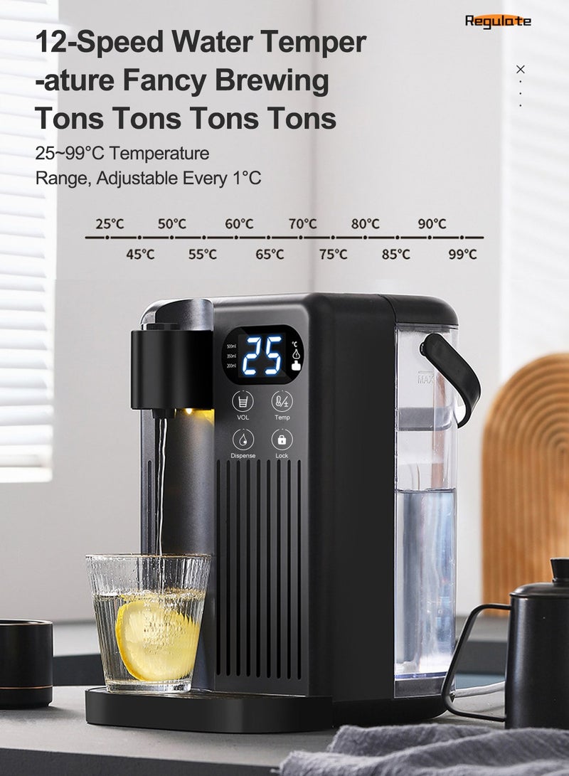 ET-LIFE Water Dispenser, Countertop Instant Hot Water Filter Dispenser, 12 Temperature Settings from Hot, 3L Large Capacity, Temp Safety Lock, Hot Water Dispenser for Home Kitchen Offices Dorm - Image 3