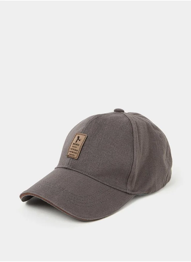 ستايلي Faux Leather Patch Baseball Cap