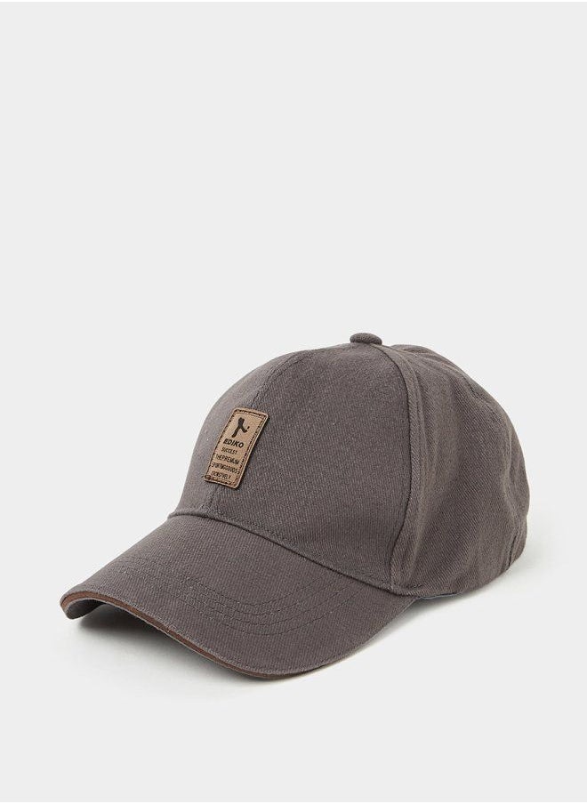 Styli Faux Leather Patch Baseball Cap  - Image 1