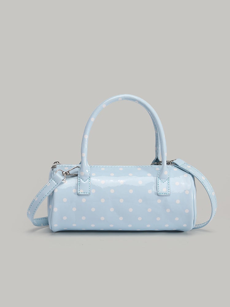 Super Popular Niche Polka Dot Bag For Women Exquisite Mini Versatile Cross-Body Bag Popular Satchel Cylindrical Bag - Image 1
