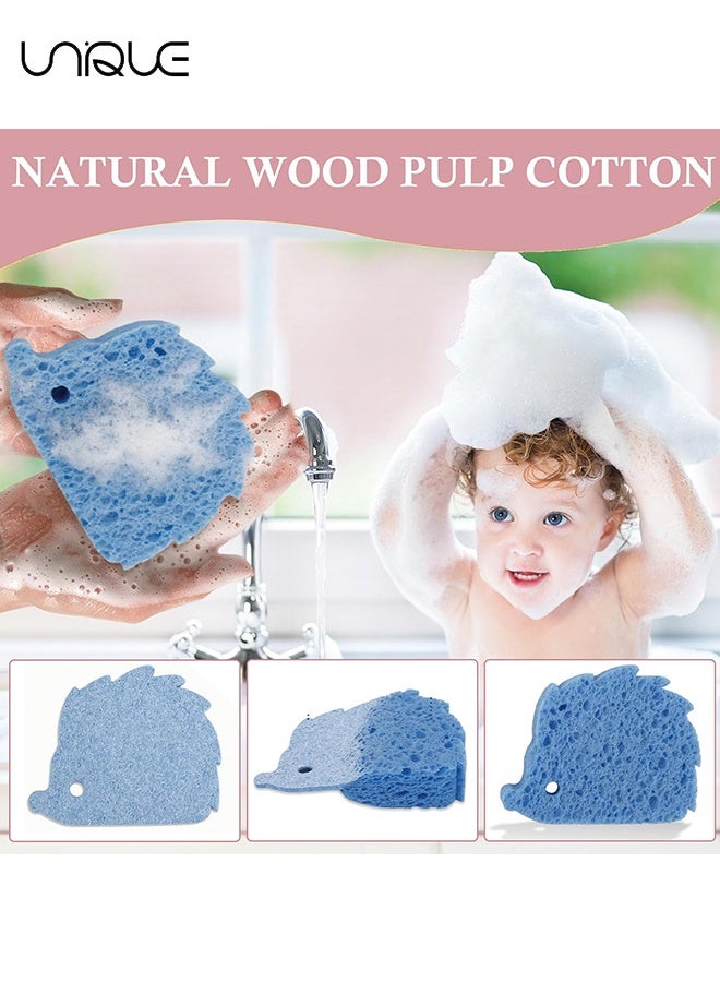 Unique 6 Pcs Baby Sponges for Bath Cute Baby Bath Sponge for Bath Newborn Kids Animal Shapes Natural Baths Massage Sponges Baby Accessories Gentle on Newborn and Toddler Skin - Image 4