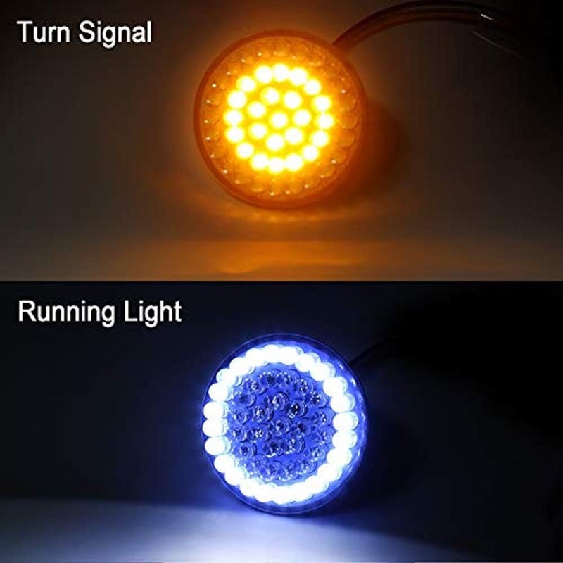ZYTC 3 1/4" LED Turn Signal Kit for Harley Davidson - Front 1157 LED Turn Signals - Image 4