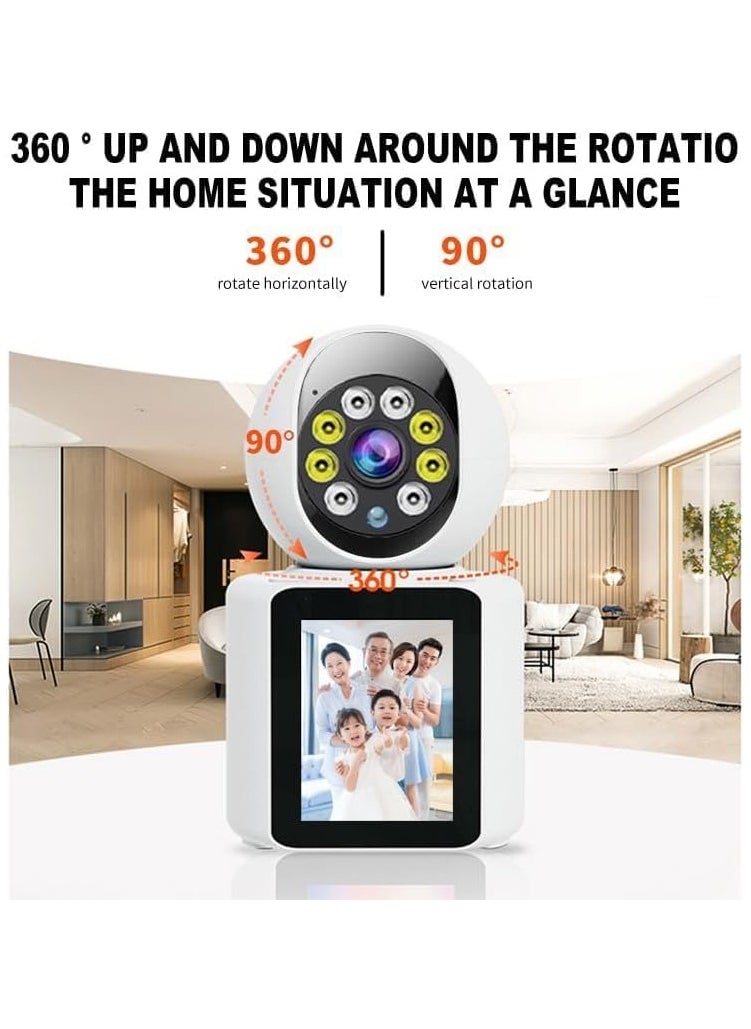 Yameem Yameem Home Video Calling Camera with Full HD 1080p, 360 Degree Rotation, Smart Motion Detection, Night Vision, Two-Way Calling and Remote View App  - Image 2