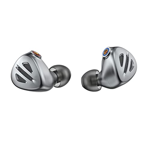 FiiO FH9 Headphones Earphone Wired High Resolution Over-The-Ear 1DD+6BA Detachable Cable Deep Bass Comes with 2.5/3.5/4.4mm Swappable Plugs for Smartphone/PC/Players/Home Audio(Titanium) - Image 3