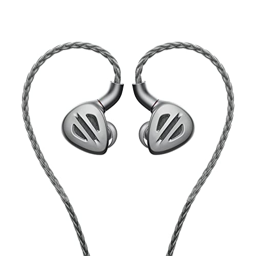 FiiO FH9 Headphones Earphone Wired High Resolution Over-The-Ear 1DD+6BA Detachable Cable Deep Bass Comes with 2.5/3.5/4.4mm Swappable Plugs for Smartphone/PC/Players/Home Audio(Titanium) - Image 1