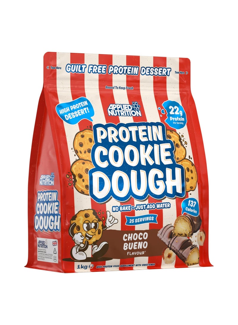 Applied Nutrition Protein Cookie Dough, 22g Protein, High Protein Dessert,Choco Beuno, 25 Servings - Image 1