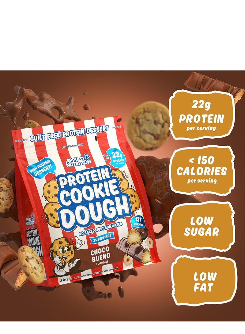 Applied Nutrition Protein Cookie Dough, 22g Protein, High Protein Dessert,Choco Beuno, 25 Servings - Image 3