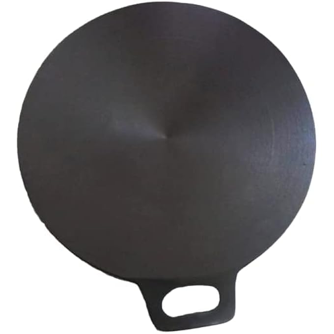 ريحني دوسا تاوا من الحديد الزهر مقرمش دوسا تاوا مثالي للطهي على الغاز، وعلى أسطح الطهي الكهربائية متبلة مسبقا 10 - Image 5