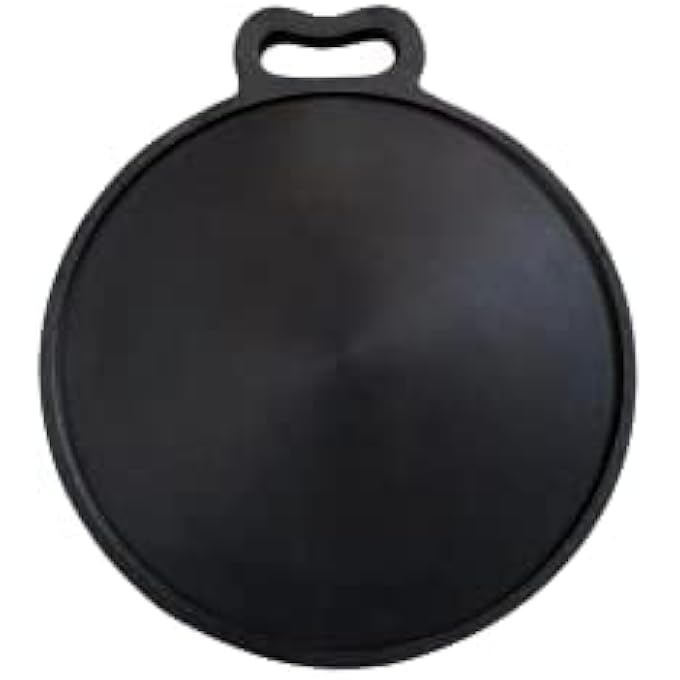 ريحني دوسا تاوا من الحديد الزهر مقرمش دوسا تاوا مثالي للطهي على الغاز، وعلى أسطح الطهي الكهربائية متبلة مسبقا 10 - Image 3