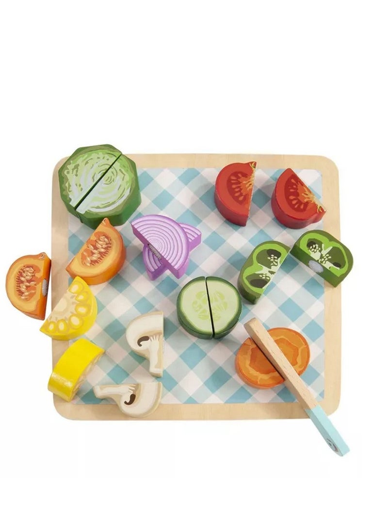 Classic World Cutting Vegetables Puzzle – Fun and Educational Wooden Play Set for Kids, Includes Pretend Cutting Vegetables, Ideal for Toddlers and Preschoolers - Image 3