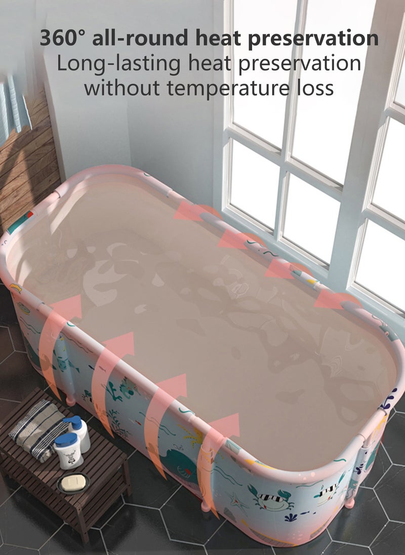 Sharpdo Household Adult Foldable Bath Tub, Full Body Bath Tub, Heat Preservation Bath Tub 115*60*50cm - Image 2