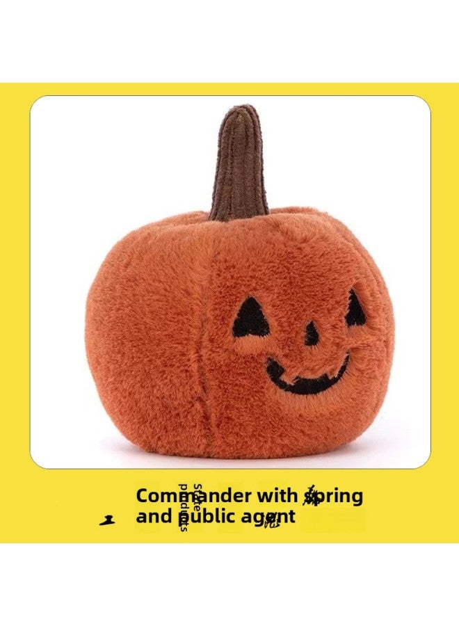 Pumpkin Pillow Cushion Plush Toy Interior Decoration Ornaments Doll Doll Sleeping Hug-Color: Pumpkin-Height:30cm - Image 2