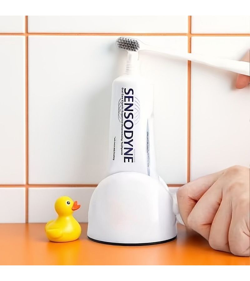 Manual Toothpaste Dispenser 1pc Easy Squeeze No Waste Home Salon Butterfly Flower Decor - Image 5