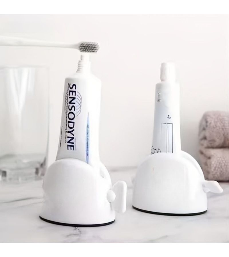 Manual Toothpaste Dispenser 1pc Easy Squeeze No Waste Home Salon Butterfly Flower Decor - Image 2