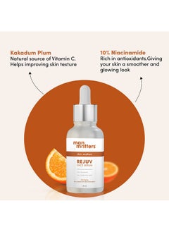 Man Matters Rejuv Face Serum | Radiant Skin, Fights Acne, Acne Scars, Aging & Dark Spots | 10% Niacinamide & 2% Kakadu Plum (The Purest Form Of Vitamin C) | Co-Created By Dermatologists | 30 Ml  - Image 3